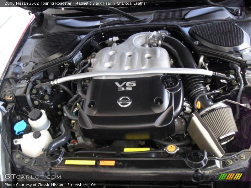 Magnetic Black Pearl / Charcoal Leather 2006 Nissan 350Z Touring Roadster