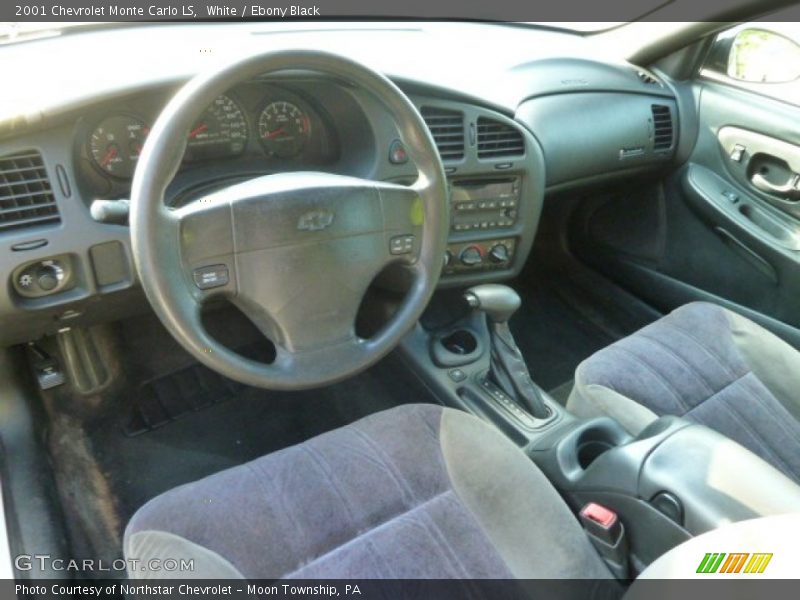 White / Ebony Black 2001 Chevrolet Monte Carlo LS