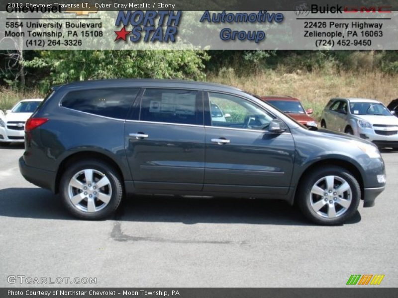 Cyber Gray Metallic / Ebony 2012 Chevrolet Traverse LT
