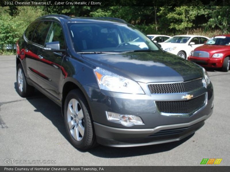 Cyber Gray Metallic / Ebony 2012 Chevrolet Traverse LT
