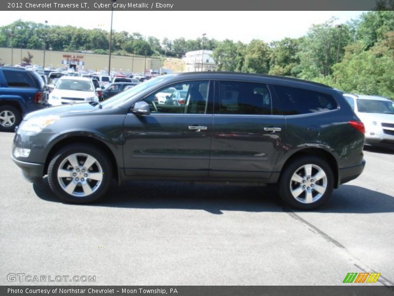 Cyber Gray Metallic / Ebony 2012 Chevrolet Traverse LT