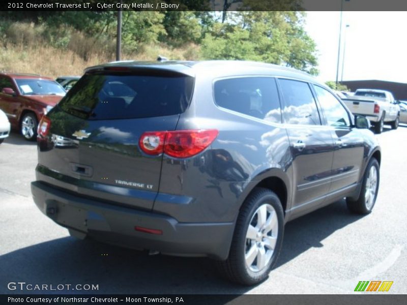 Cyber Gray Metallic / Ebony 2012 Chevrolet Traverse LT