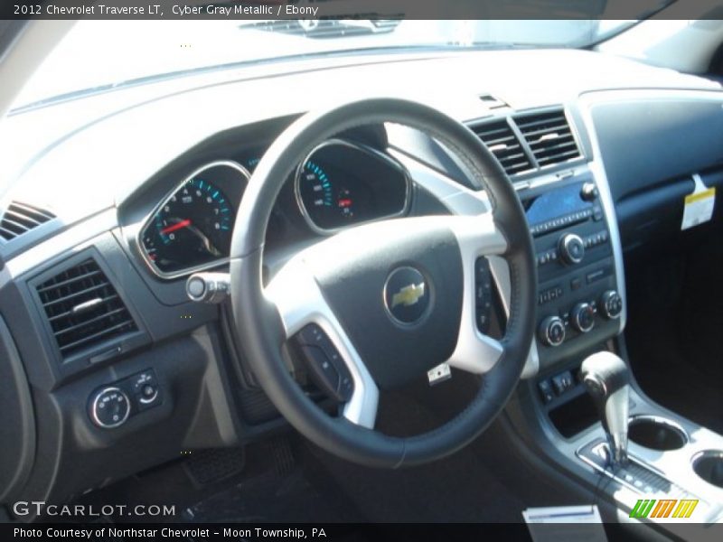 Cyber Gray Metallic / Ebony 2012 Chevrolet Traverse LT