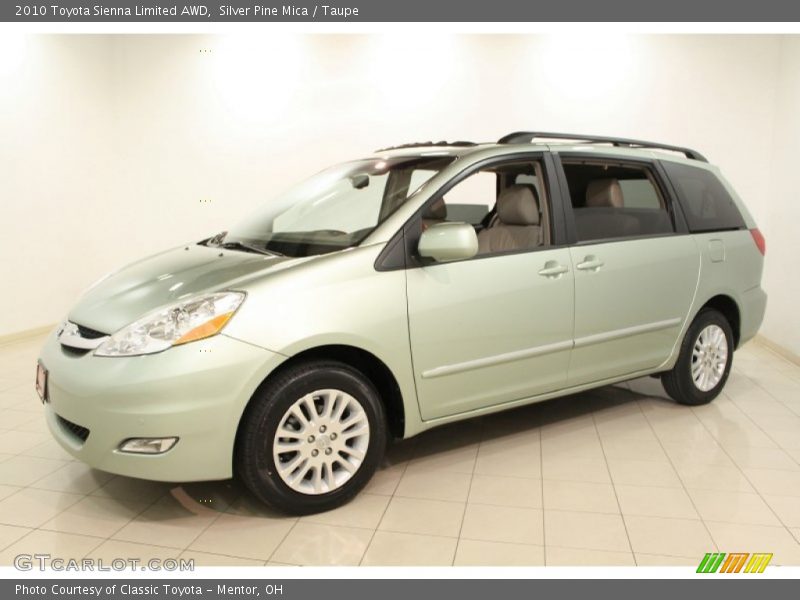 Silver Pine Mica / Taupe 2010 Toyota Sienna Limited AWD