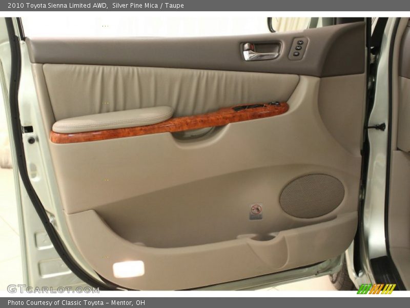 Silver Pine Mica / Taupe 2010 Toyota Sienna Limited AWD