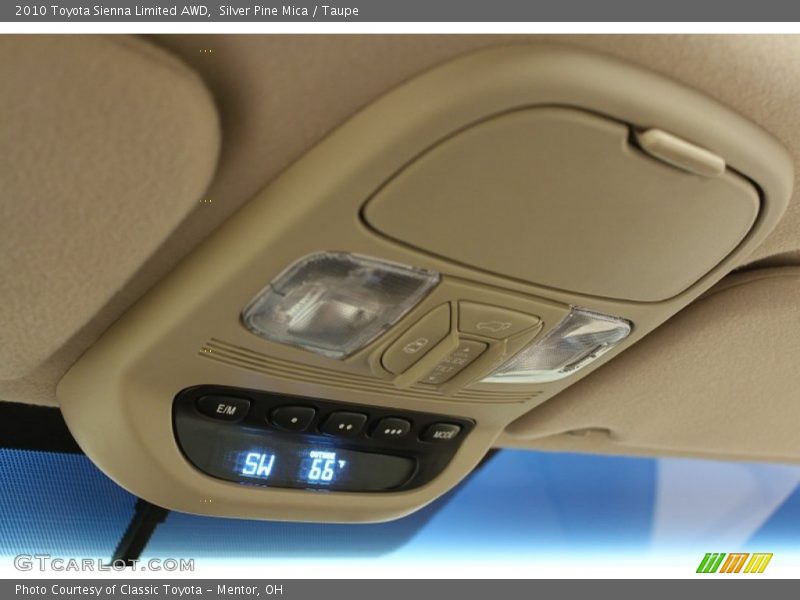 Silver Pine Mica / Taupe 2010 Toyota Sienna Limited AWD
