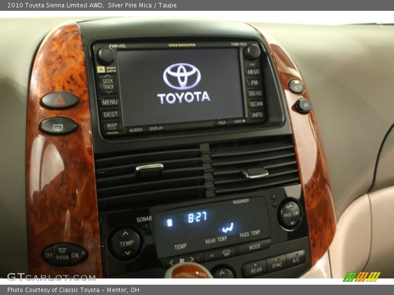 Silver Pine Mica / Taupe 2010 Toyota Sienna Limited AWD