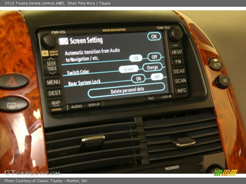 Silver Pine Mica / Taupe 2010 Toyota Sienna Limited AWD