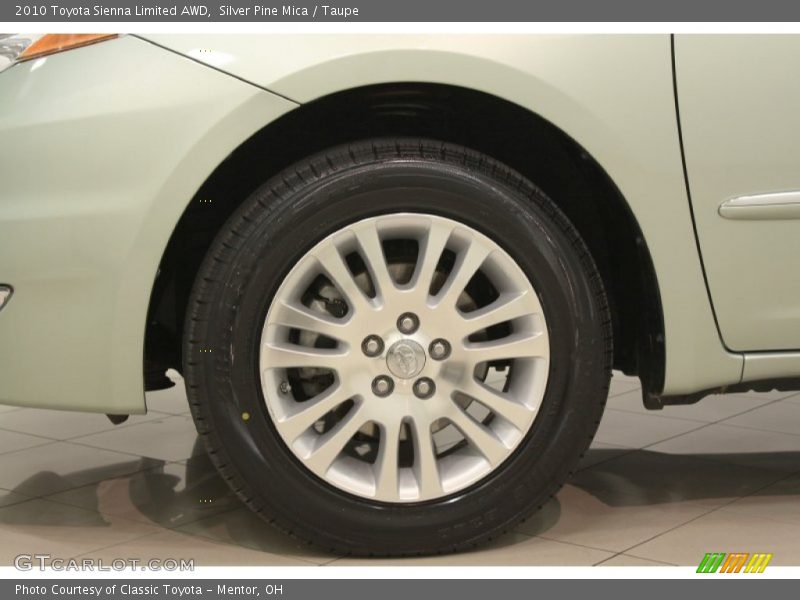 Silver Pine Mica / Taupe 2010 Toyota Sienna Limited AWD