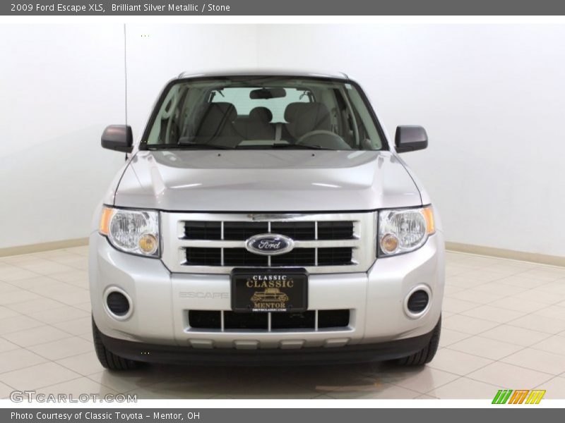 Brilliant Silver Metallic / Stone 2009 Ford Escape XLS
