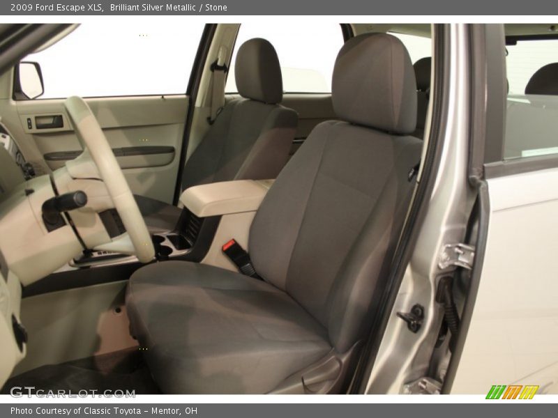 Brilliant Silver Metallic / Stone 2009 Ford Escape XLS