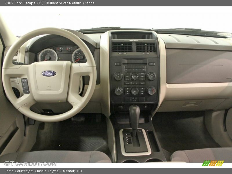 Brilliant Silver Metallic / Stone 2009 Ford Escape XLS