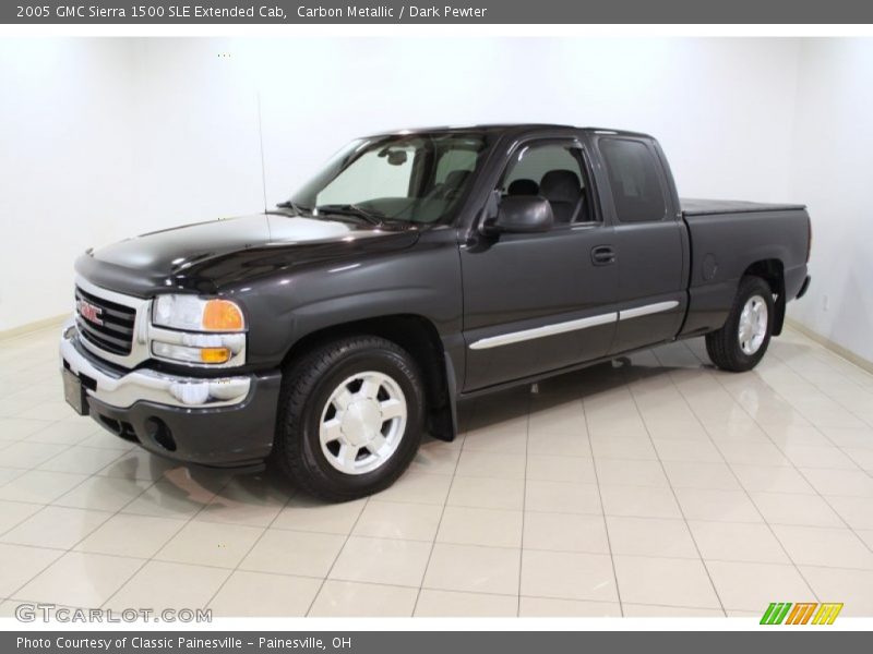 Carbon Metallic / Dark Pewter 2005 GMC Sierra 1500 SLE Extended Cab