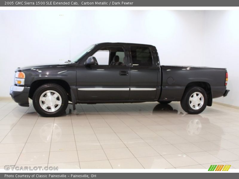 Carbon Metallic / Dark Pewter 2005 GMC Sierra 1500 SLE Extended Cab