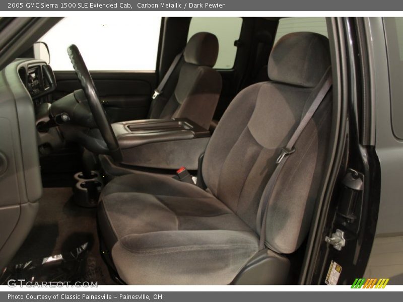 Carbon Metallic / Dark Pewter 2005 GMC Sierra 1500 SLE Extended Cab