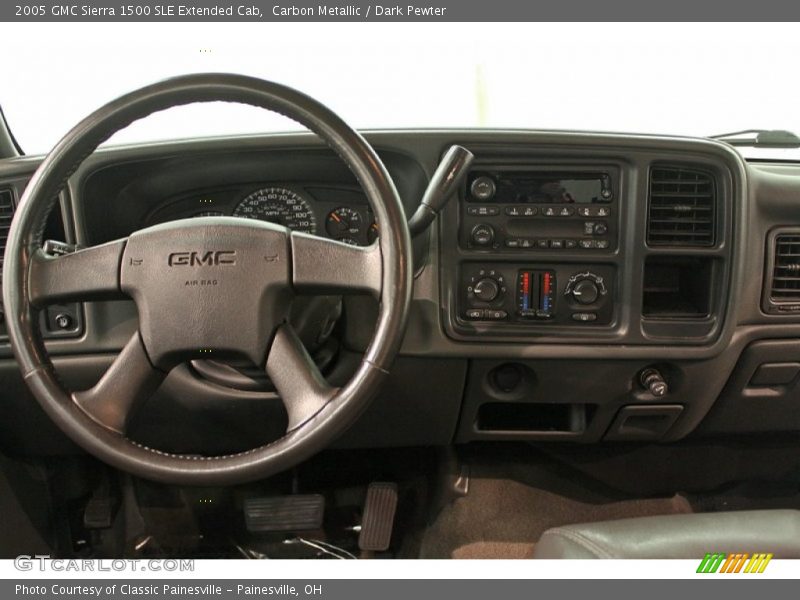 Carbon Metallic / Dark Pewter 2005 GMC Sierra 1500 SLE Extended Cab