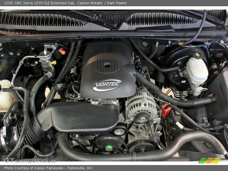 Carbon Metallic / Dark Pewter 2005 GMC Sierra 1500 SLE Extended Cab