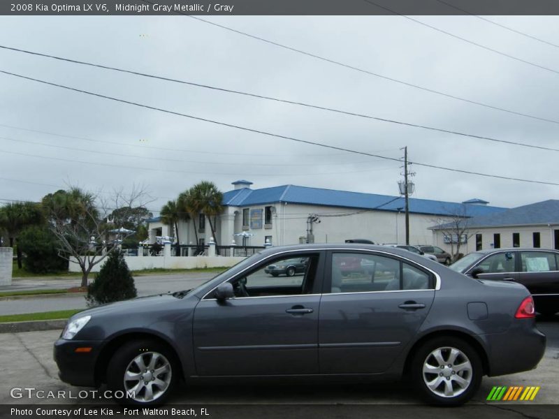 Midnight Gray Metallic / Gray 2008 Kia Optima LX V6