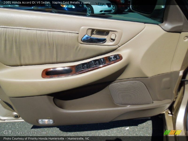 Naples Gold Metallic / Ivory 2001 Honda Accord EX V6 Sedan