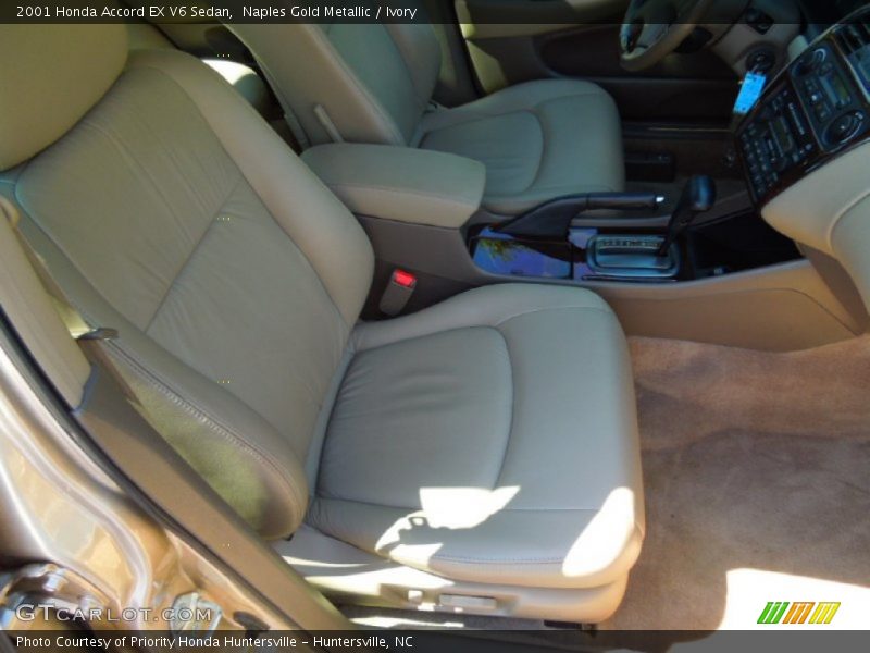 Naples Gold Metallic / Ivory 2001 Honda Accord EX V6 Sedan
