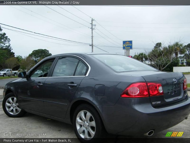 Midnight Gray Metallic / Gray 2008 Kia Optima LX V6