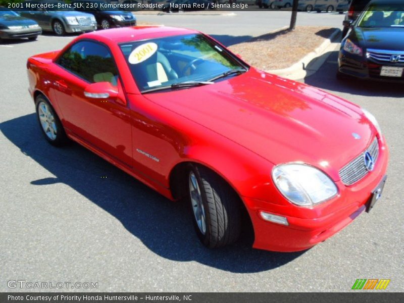 Magma Red / Sienna Beige 2001 Mercedes-Benz SLK 230 Kompressor Roadster