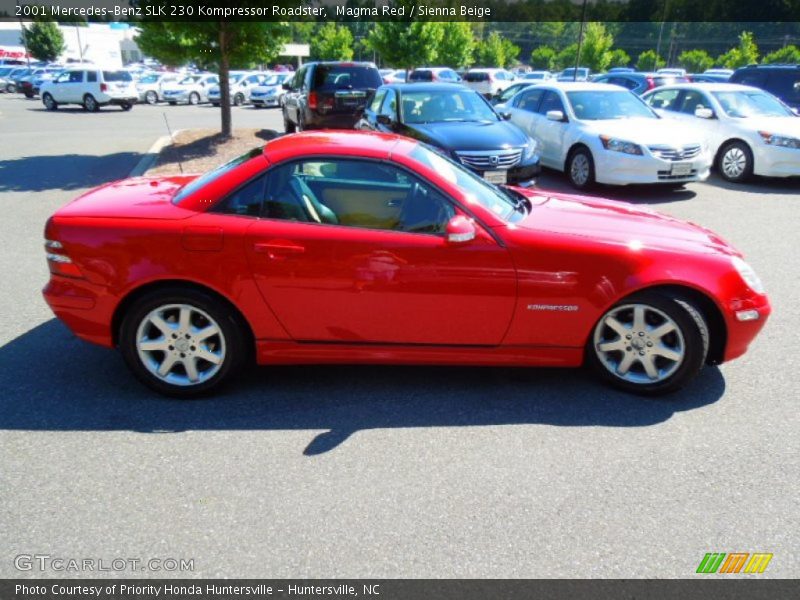 Magma Red / Sienna Beige 2001 Mercedes-Benz SLK 230 Kompressor Roadster