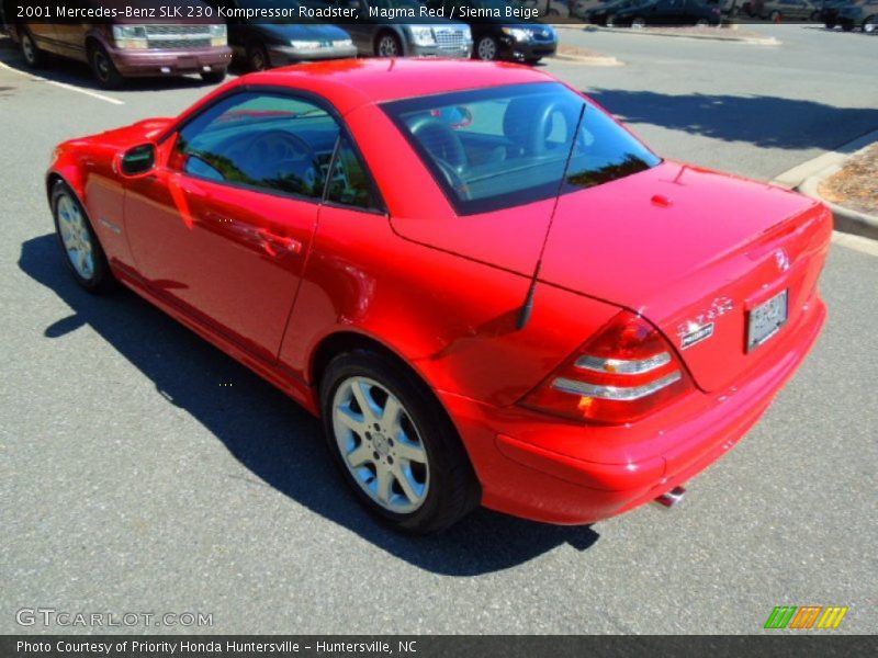 Magma Red / Sienna Beige 2001 Mercedes-Benz SLK 230 Kompressor Roadster