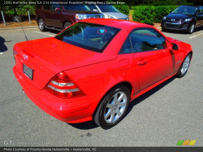 Magma Red / Sienna Beige 2001 Mercedes-Benz SLK 230 Kompressor Roadster