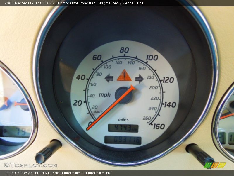 Magma Red / Sienna Beige 2001 Mercedes-Benz SLK 230 Kompressor Roadster