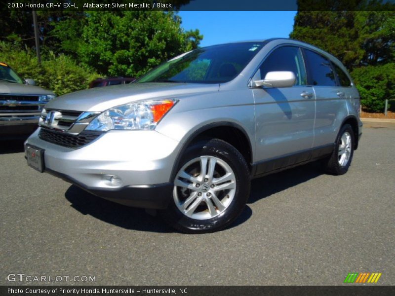 Alabaster Silver Metallic / Black 2010 Honda CR-V EX-L
