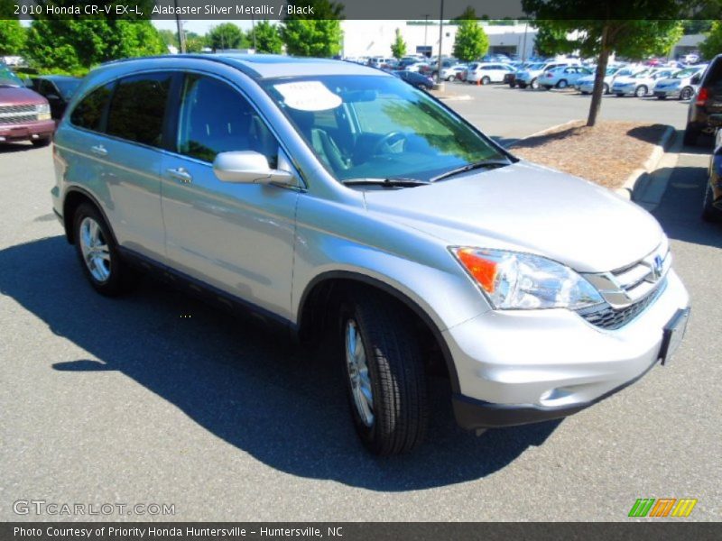 Alabaster Silver Metallic / Black 2010 Honda CR-V EX-L