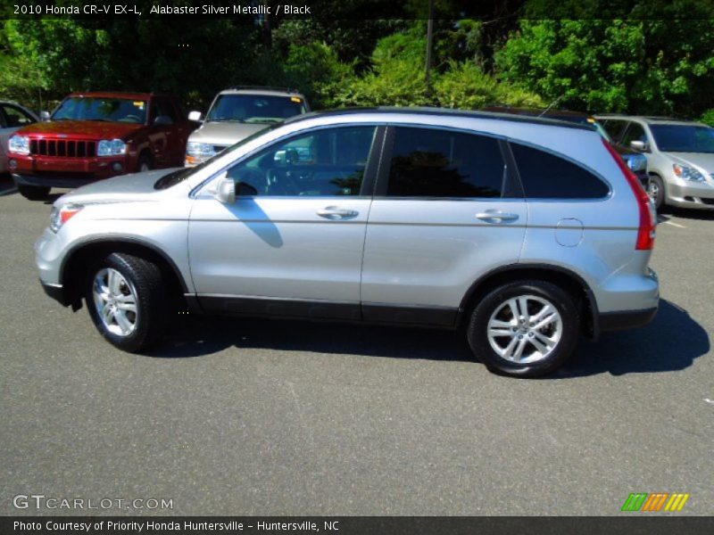 Alabaster Silver Metallic / Black 2010 Honda CR-V EX-L