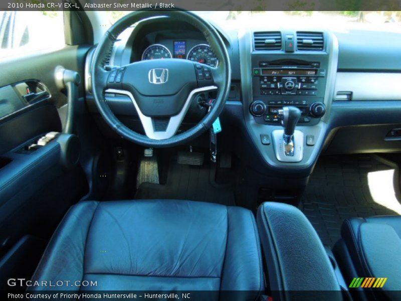 Alabaster Silver Metallic / Black 2010 Honda CR-V EX-L