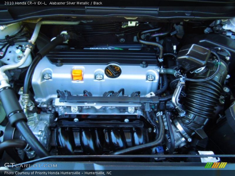 Alabaster Silver Metallic / Black 2010 Honda CR-V EX-L