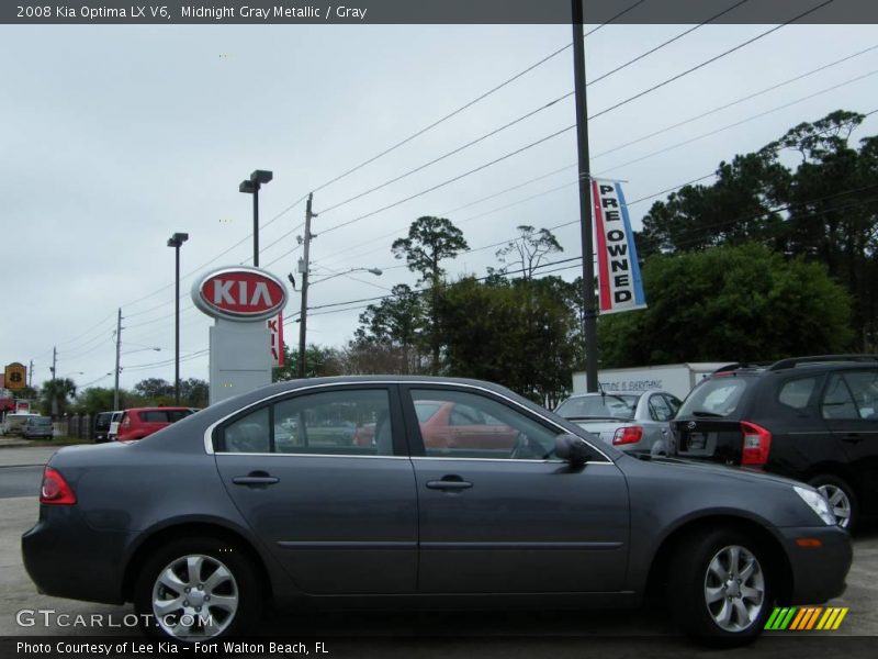 Midnight Gray Metallic / Gray 2008 Kia Optima LX V6