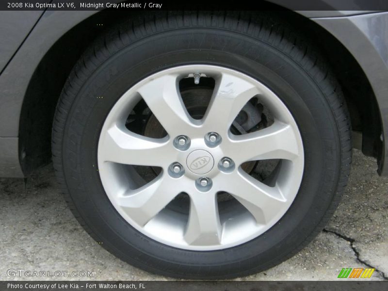 Midnight Gray Metallic / Gray 2008 Kia Optima LX V6
