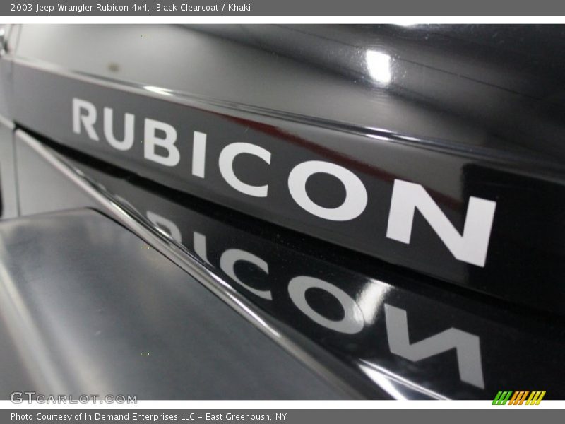 Black Clearcoat / Khaki 2003 Jeep Wrangler Rubicon 4x4