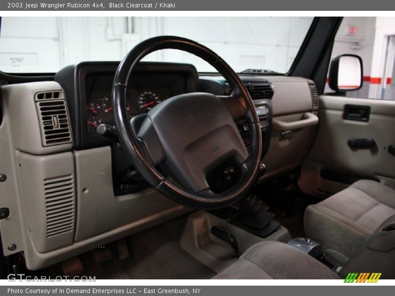Black Clearcoat / Khaki 2003 Jeep Wrangler Rubicon 4x4