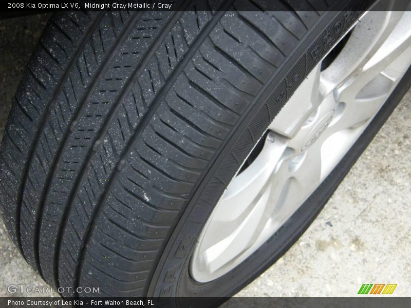 Midnight Gray Metallic / Gray 2008 Kia Optima LX V6