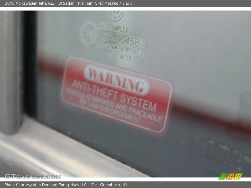 Platinum Grey Metallic / Black 2005 Volkswagen Jetta GLS TDI Sedan