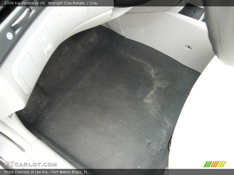 Midnight Gray Metallic / Gray 2008 Kia Optima LX V6