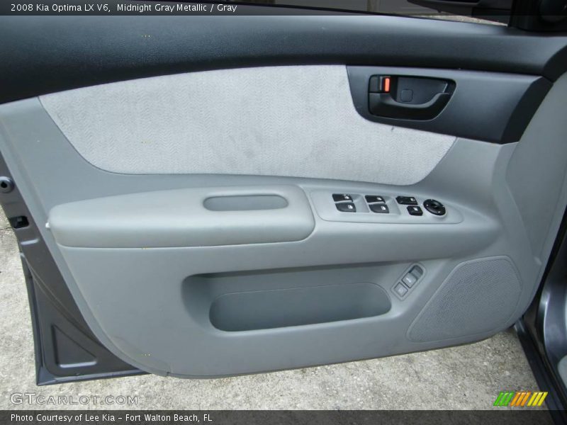 Midnight Gray Metallic / Gray 2008 Kia Optima LX V6