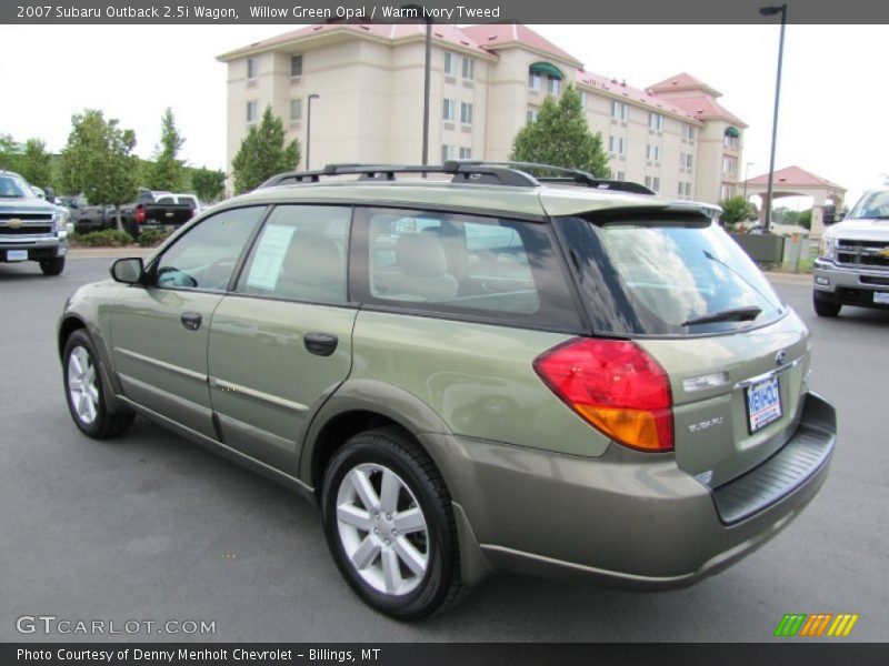 Willow Green Opal / Warm Ivory Tweed 2007 Subaru Outback 2.5i Wagon