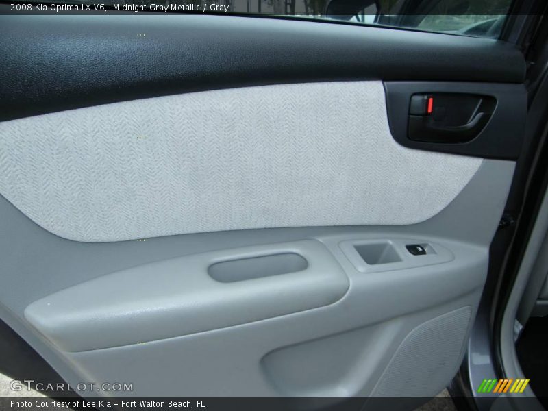 Midnight Gray Metallic / Gray 2008 Kia Optima LX V6