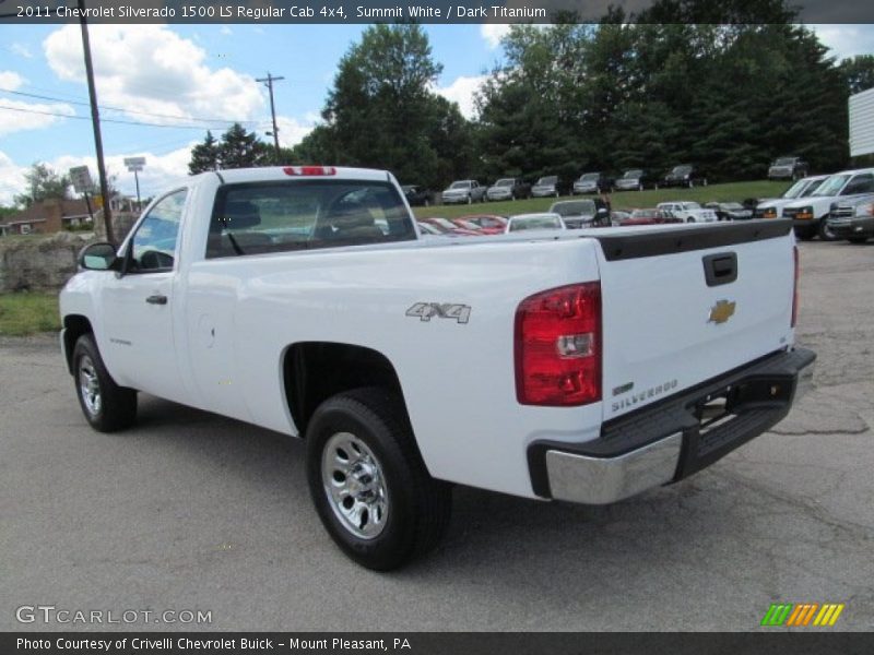 Summit White / Dark Titanium 2011 Chevrolet Silverado 1500 LS Regular Cab 4x4