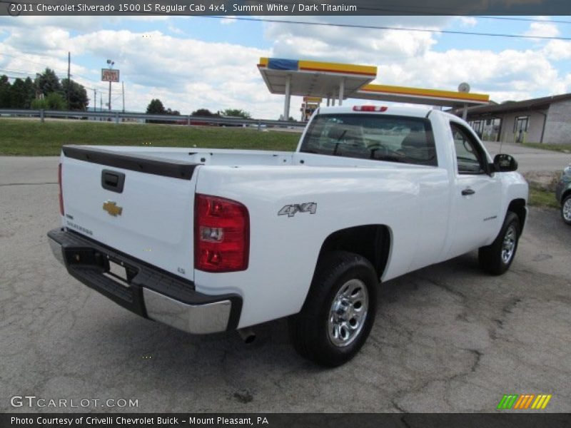 Summit White / Dark Titanium 2011 Chevrolet Silverado 1500 LS Regular Cab 4x4