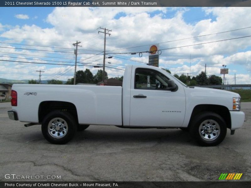 Summit White / Dark Titanium 2011 Chevrolet Silverado 1500 LS Regular Cab 4x4