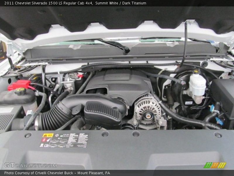 Summit White / Dark Titanium 2011 Chevrolet Silverado 1500 LS Regular Cab 4x4