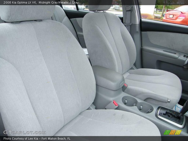 Midnight Gray Metallic / Gray 2008 Kia Optima LX V6
